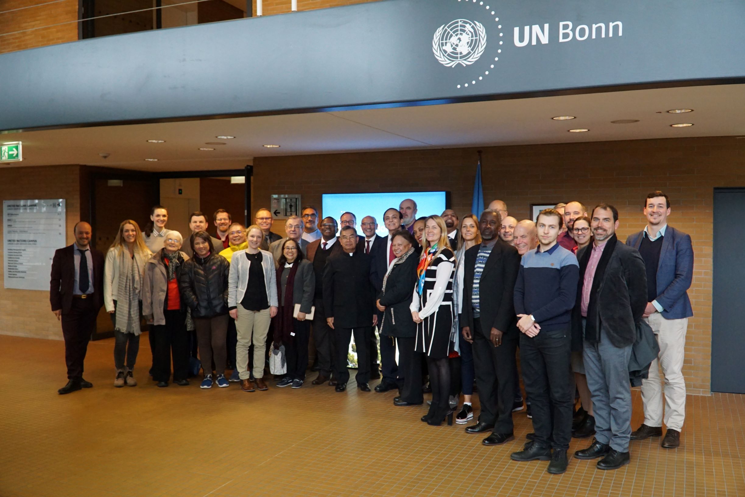 WEA leaders and United Nations representatives meeting at the joint WEA–UN session in the German UN hub in Bonn