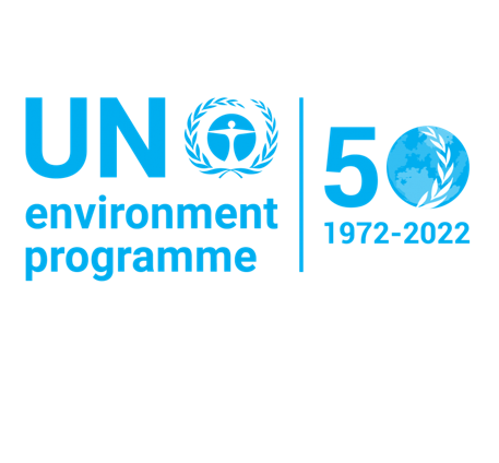 UN Environment Programme 50th anniversary logo, 1972 to 2022