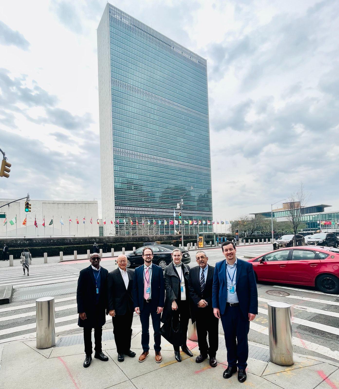 United Nations headquarters in New York during the second day of the 2023 UN Water Conference